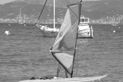 Lisa en planche à voile